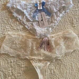 White and Beige Lace Panties selling together. All in price NWT